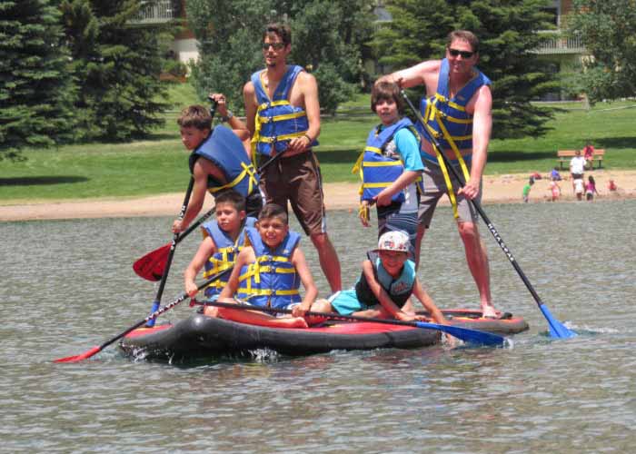 SOS Outreach youth on a rafting trip