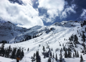 Silverton ski Mountain on an SOS Outreach trip