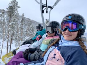 Mentor group on chairlift