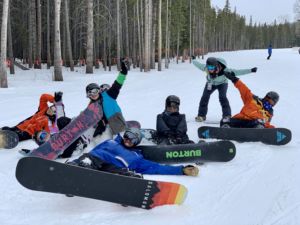 Group of SOS kids with instructor